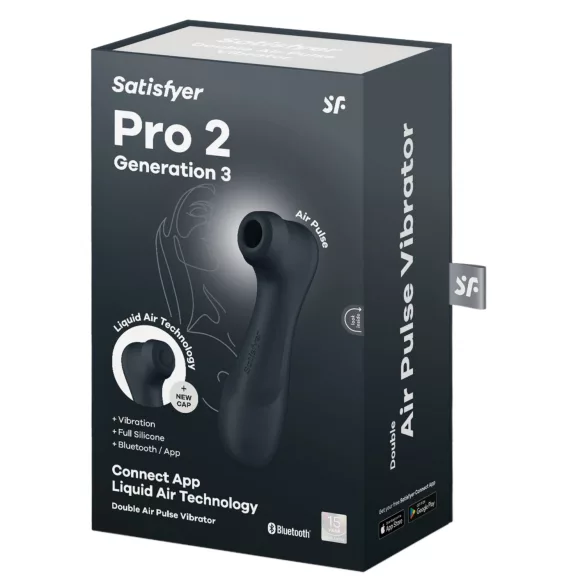 Satisfyer Pro2 Gen3 - pametni stimulator klitorisa z zračnimi valovi - temno siv