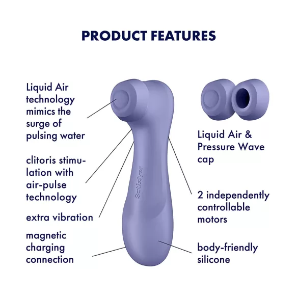 Satisfyer Pro 2 Gen3 - stimulator klitorisa s pulznim zrakom - polnilni lila