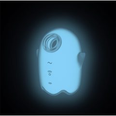   Satisfyer Glowing Ghost - žareči zračni val za draženje klitorisa (bela)