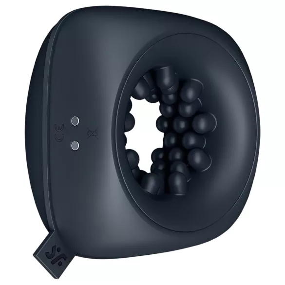 Satisfyer - obročasti masturbator - vibracijski, polnilni - črna