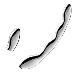   Satisfyer Cosmic Crest 2 - kovinski dildo z valovito obliko - srebrn