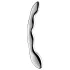 Satisfyer Cosmic Crest 2 - kovinski dildo z valovito obliko - srebrn