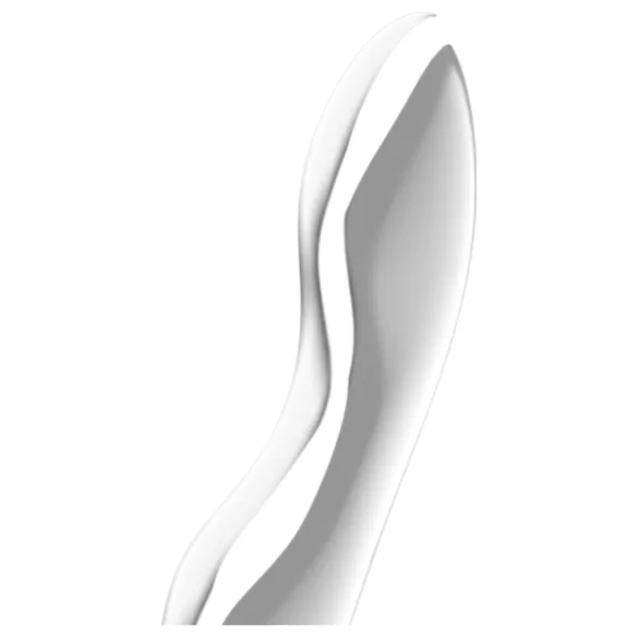 Satisfyer Cosmic Crest 2 - kovinski dildo z valovito obliko - srebrn