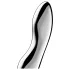 Satisfyer Cosmic Crest 2 - kovinski dildo z valovito obliko - srebrn