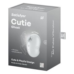   Satisfyer Cutie Ghost - brezžični stimulator klitorisa z zračnim valovanjem (bel)