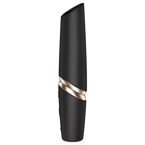 Satisfyer Perfect Kiss - vibrator v obliki šminke - črna
