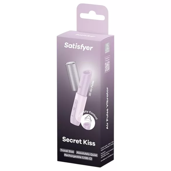 Satisfyer Secret Kiss - stimulator klitorisa s pulzacijami zraka - roza