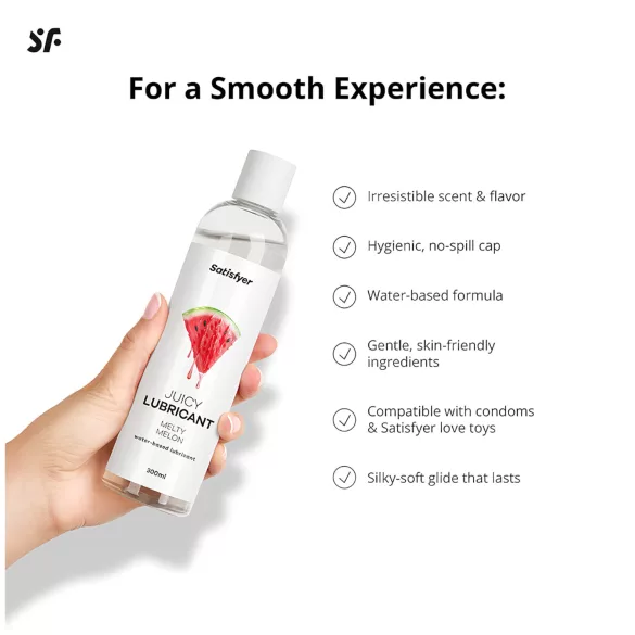 Satisfyer - lubrikant z okusom - lubenica - 300ml