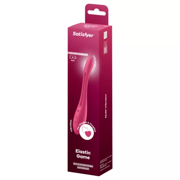 Satisfyer - parni vibrator - prilagodljiv, upogljiv - roza