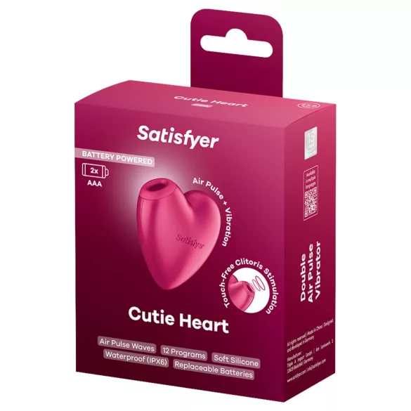 Satisfyer Cutie Heart - stimulator klitorisa z zračnimi valovi - roza