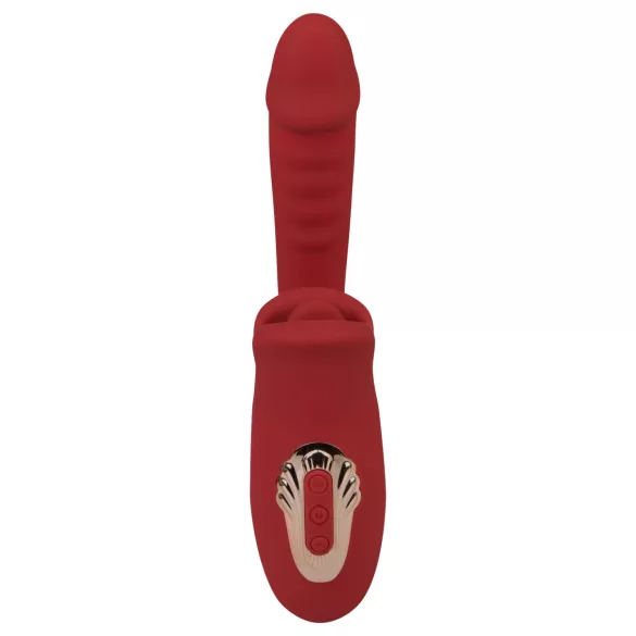 EIS Passion Lips - G-točka vibrator z lizalno funkcijo - rdeč