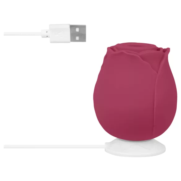 EIS Blush&Bloom - vibrator s sesanjem in vibracijami - rdeča