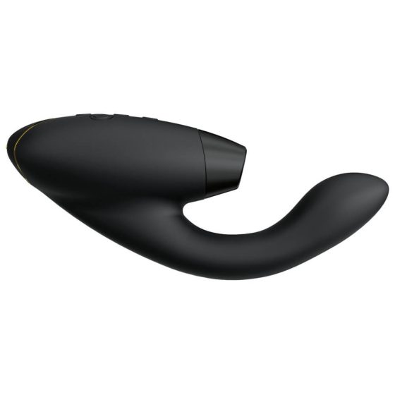 Womanizer Duo 2 - vodoodporen vibrator za točko G in stimulator klitorisa (črn)