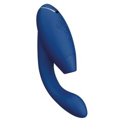   Womanizer Duo 2 - vodoodporen vibrator za točko G in stimulator klitorisa (modri)