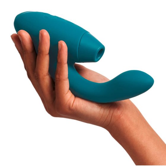 Womanizer Duo 2 - vodoodporen vibrator za točko G in stimulator klitorisa (zelen)