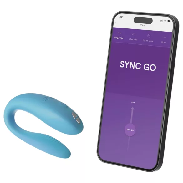 We-Vibe Sync Go - vibracijski obroč za pare - akumulatorski - turkizen