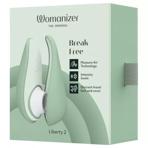Womanizer Liberty 2 - stimulator klitorisa z zračnimi valovi - polnilni - zelena