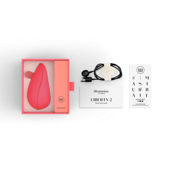 Womanizer Liberty 2 - stimulator klitorisa z zračnim valovanjem za polnjenje (roza)