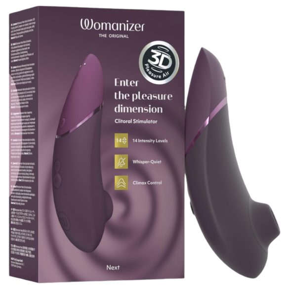 Womanizer Next - polnilni zračni stimulator klitorisa (vijoličen)