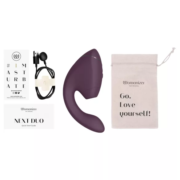 Womanizer Next Duo - vibrator za G-točko in klitoris - vijoličen