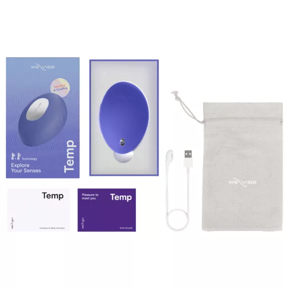 We-Vibe Temp - hlajenje-segrevanje vibrator za draženje klitorisa (modra)