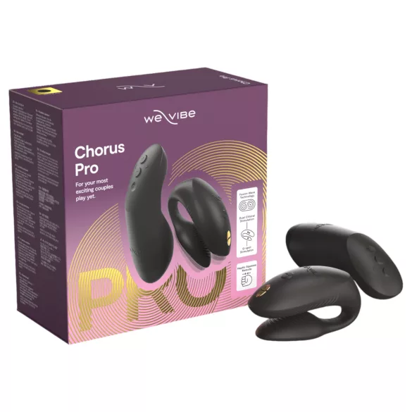 We-Vibe Chorus Pro - vibrator za pare z daljinskim upravljalnikom - črna