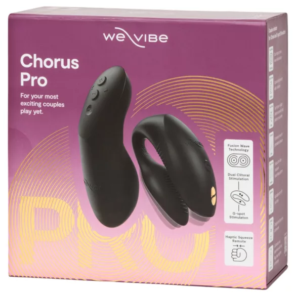 We-Vibe Chorus Pro - vibrator za pare z daljinskim upravljalnikom - črna