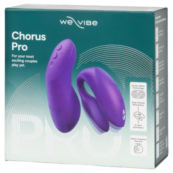 We-Vibe Chorus Pro - vibrator za pare z daljinskim upravljalnikom - vijoličen