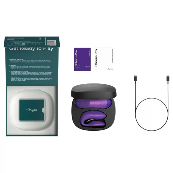 We-Vibe Chorus Pro - vibrator za pare z aplikacijo in daljincem (vijoličen)