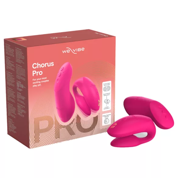 We-Vibe Chorus Pro - vibrator za pare z daljinskim upravljanjem - roza