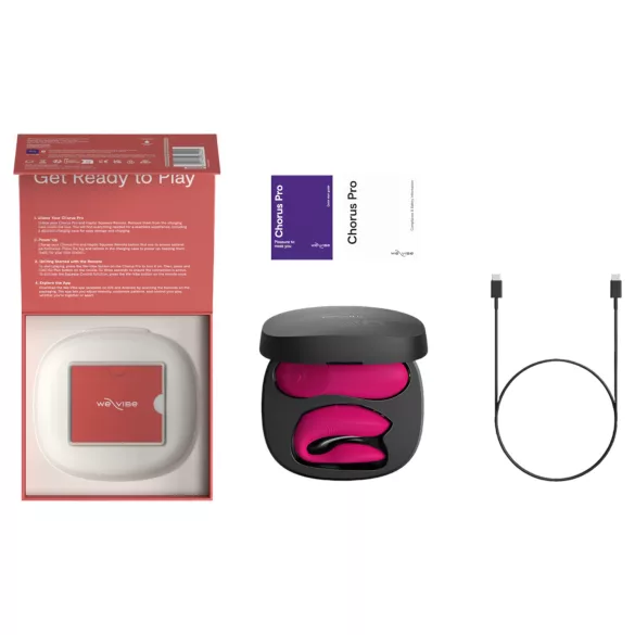 We-Vibe Chorus Pro - vibrator za pare z daljinskim upravljanjem - roza
