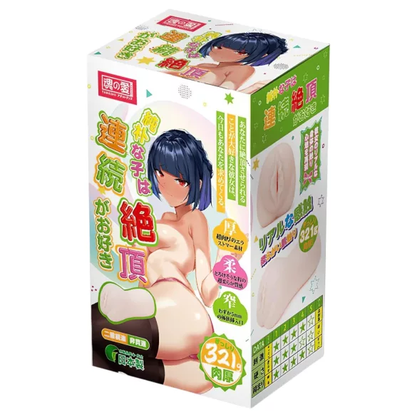 TAMASHII Continuous Orgasm - anime umetna vagina masturbator (naravna)