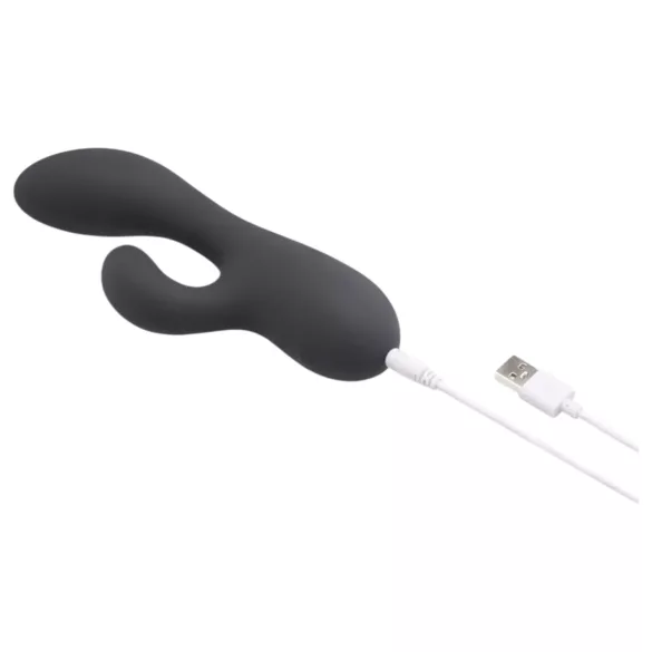 le Wand Soft Rabbit - zajčji vibrator s 2 motorjema - črn