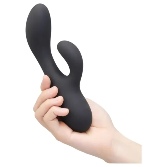 le Wand Soft Rabbit - zajčji vibrator s 2 motorjema - črn