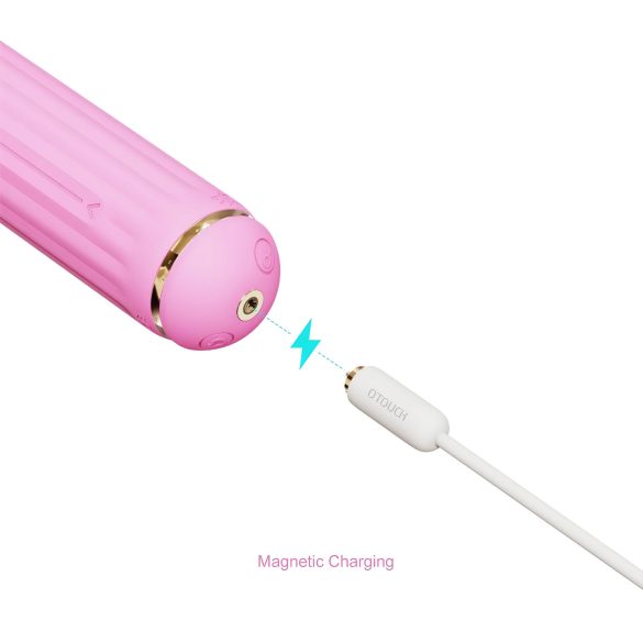 Magic Stick - vibrator s prilagodljivimi nastavki (roza)