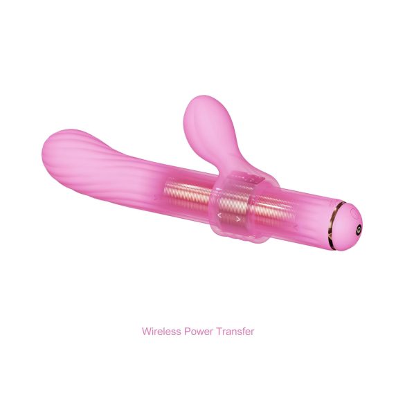 Magic Stick - vibrator s prilagodljivimi nastavki (roza)