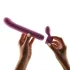 Magic Stick - vibrator s prilagodljivimi nastavki (roza)