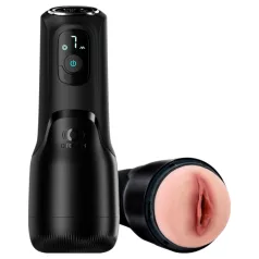   OTOUCH Airturn 4 - sesalno-vibracijski avtomatski masturbator (črn)