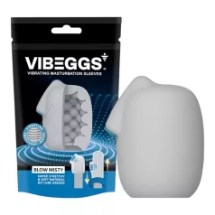 VIBEGGS Blow Misty - vibracijsko jajce masturbator - bel