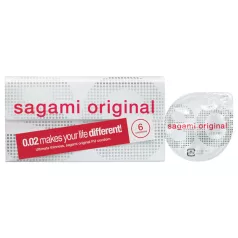   Sagami Original 0.02 - kondom - ultratanka zaščita - 55mm (6 kosov)