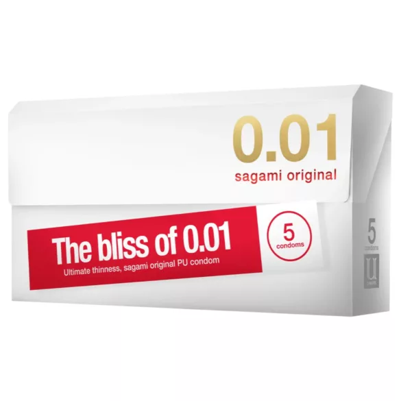 Sagami Original 0.01 - kondom - 55 mm - 5 kos