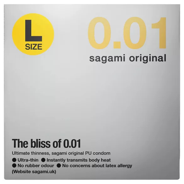 Sagami Original 0,01 L - kondom - 58 mm - 1 kos