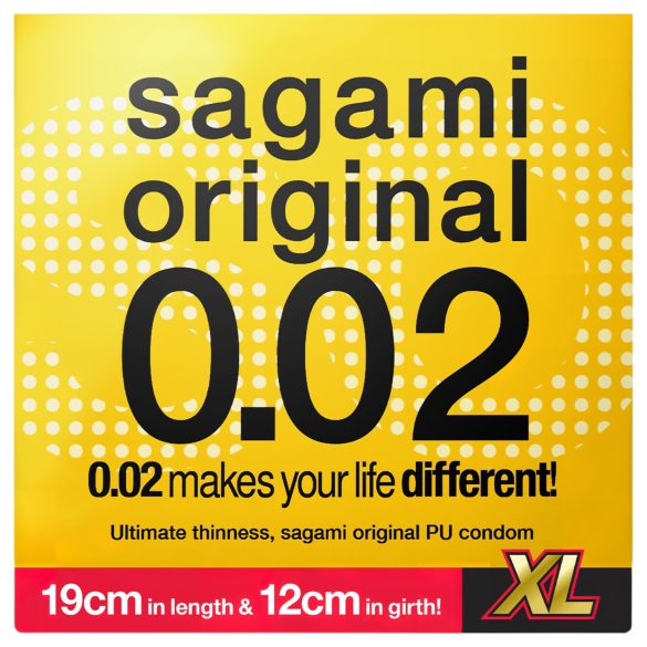 Sagami Original 0,02 XL - kondom - XL velikost 61mm - 1 kos
