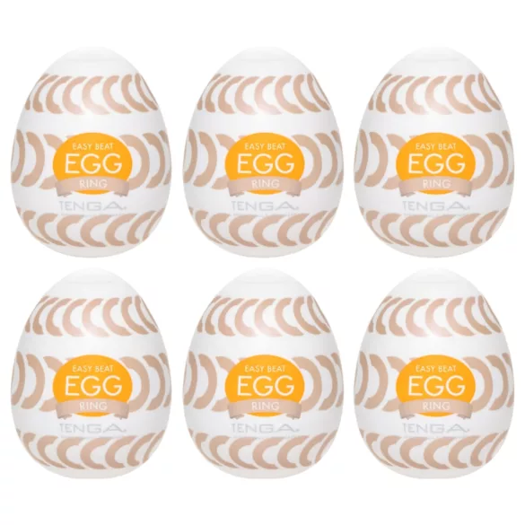 TENGA Egg Ring - masturbator za penis v obliki jajca - komplet 6 kos