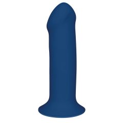   Hitsens 1 - upogljiv penis dildo z lepilnimi blazinicami (modra)