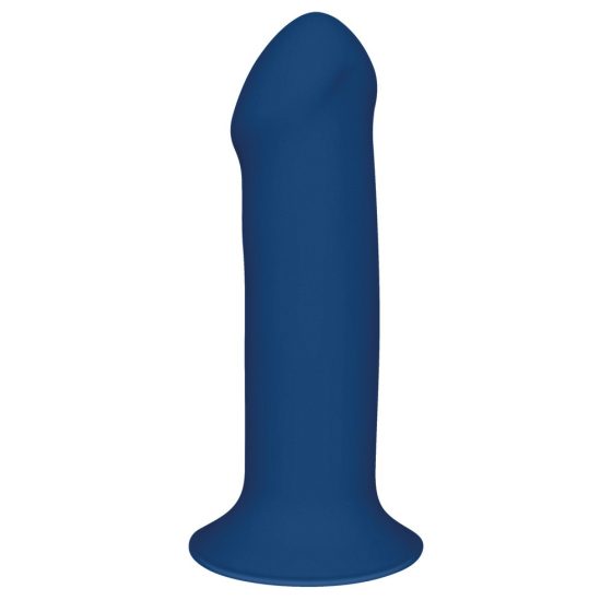 Hitsens 1 - upogljiv penis dildo z lepilnimi blazinicami (modra)
