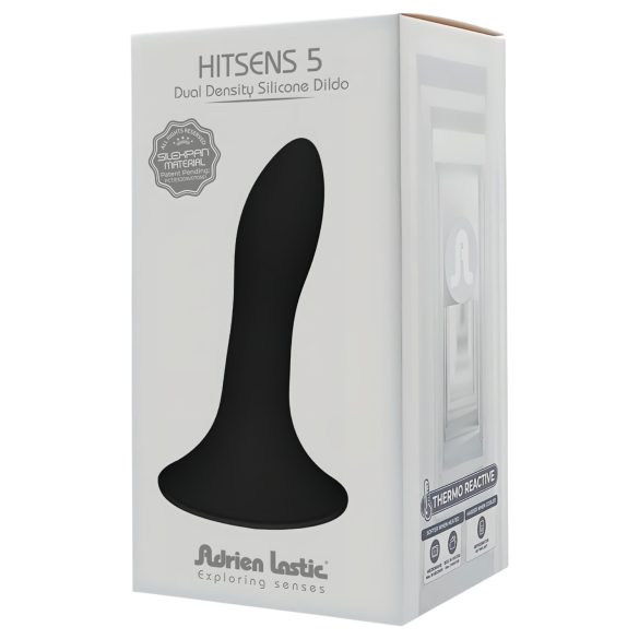 Adrien Lastic Hitsens 5 - analni dildo - toplotno odziven - črn