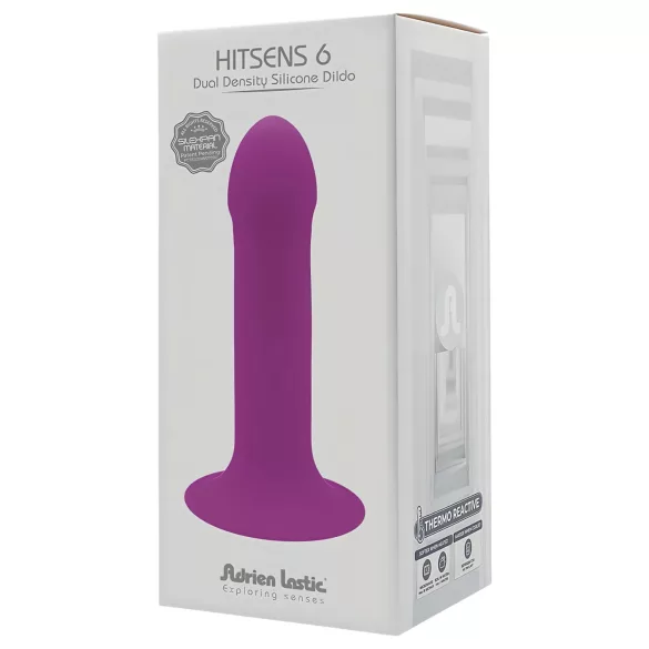 Adrien Lastic Hitsens 6 - dildo s termo efektom - vijolična