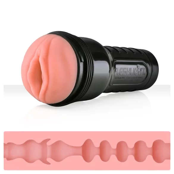 Fleshlight - umetna vagina v ohišju - realistična - naravna barva