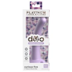   Dillio Curious Five - lepljivi silikonski dildo (15 cm) - vijolična